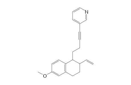 (+-)-anti-6-Methoxy-1-[4-(3-pyridyl)but-3-ynyl]-2-vinyl-1,2,3,4-tetrahydronaphthalene