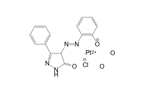 platinum(II) (E)-2-((5-oxo-3-phenyl-4,5-dihydro-1H-pyrazol-4-yl)diazenyl)phenolate chloride dihydrate