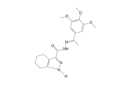 4,5,6,7-TETRAHYDRO-1H-INDAZOLE-3-CARBOXYLIC ACID, (alpha-METHYL-3,4,5-TRIMETHOXYBENZYLIDENE)HYDRAZIDE