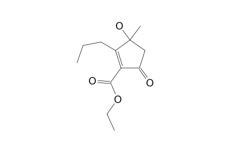ETHYL-3-HYDROXY-3-METHYL-5-OXO-2-PROPYLCYCLOPENT-1-ENECARBOXYLATE;MINOR-ISOMER