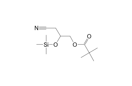 Propanoic acid, 2,2-dimethyl-, 3-cyano-2-[(trimethylsilyl)oxy]propyl ester