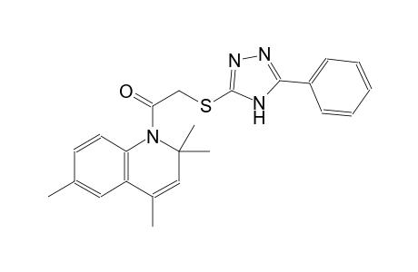 quinoline, 1,2-dihydro-2,2,4,6-tetramethyl-1-[[(5-phenyl-4H-1,2,4-triazol-3-yl)thio]acetyl]-