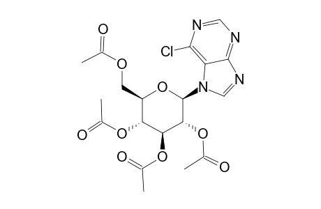 7H-Purine, 6-chloro-7-(2,3,4,6-tetra-O-acetyl-.beta.-D-glucopyranosyl)-