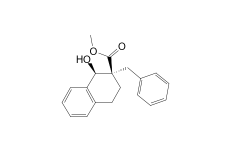 cis-2-Benzyl-1-hydroxy-1.2,3,4-tetrahydronaphthalen-2-carboxylic acid methyl ester