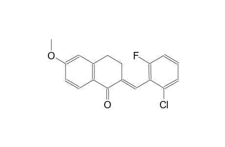(2E)-2-(2-chloro-6-fluorobenzylidene)-6-methoxy-3,4-dihydro-1(2H)-naphthalenone