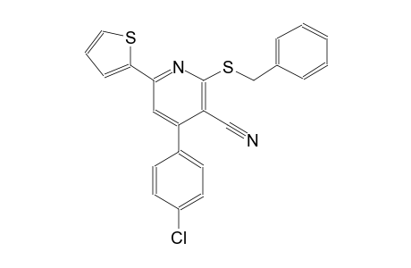 3-pyridinecarbonitrile, 4-(4-chlorophenyl)-2-[(phenylmethyl)thio]-6-(2-thienyl)-