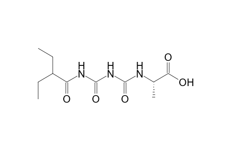 L-Alanine, N-[[[[(2-ethyl-1-oxobutyl)amino]carbonyl]amino]carbonyl]-