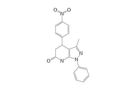 1-PHENYL-4-(4-NITROPHENYL)-3-METHYL-4,5-DIHYDROPYRAZOLO-[3,4-B]-PYRIDIN-6-ONE