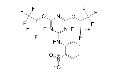 1,3,5-triazin-2-amine, N-(2-nitrophenyl)-4,6-bis[2,2,2-trifluoro-1-(trifluoromethyl)ethoxy]-