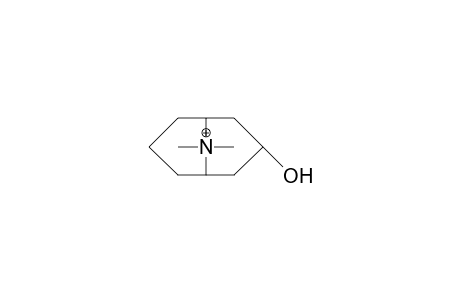 9,9-Dimethyl-9-azonia-bicyclo(3.3.1)nonane-3-endo-ol cation