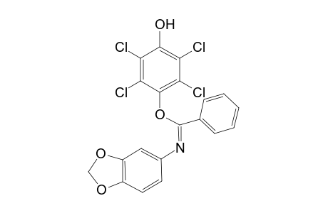 2,3,5,6-tetrachloro-4-[.alpha.-(3,4-methylenedioxyphenylimino)benzyloxy]phenol