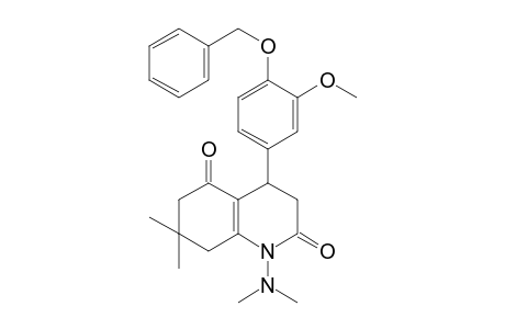 2,5(1H,3H)-Quinolinedione, 1-(dimethylamino)-4,6,7,8-tetrahydro-4-[3-methoxy-4-(phenylmethoxy)phenyl]-7,7-dimethyl-