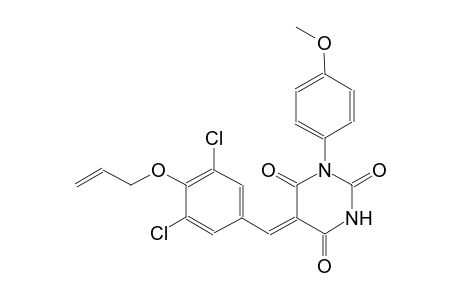 2,4,6(1H,3H,5H)-pyrimidinetrione, 5-[[3,5-dichloro-4-(2-propenyloxy)phenyl]methylene]-1-(4-methoxyphenyl)-, (5Z)-