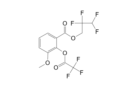 2-Hydroxy-3-methoxybenzoic acid, o-trifluoroacetyl-, 2,2,3,3-tetrafluoro-1-propyl ester