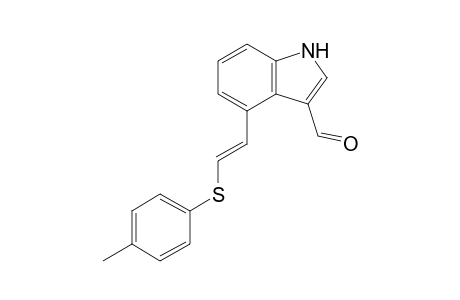 3-Formyl-4-[2'-(p-tolylthio)ethenyl]indole