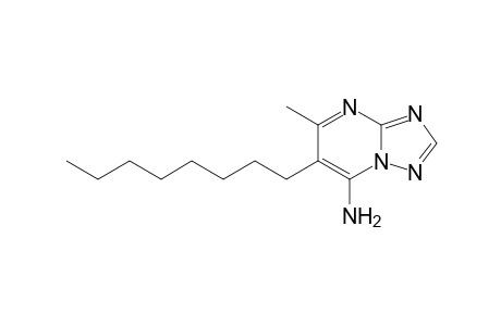 [1,2,4]Triazolo[1,5-a]pyrimidin-7-amine, 5-methyl-6-octyl-