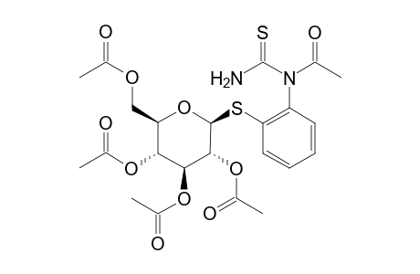 1-ACETYL-1-[o-(beta-D-GLUCOSYLTHIO)PHENYL]-2-THIOUREA, TETRAACETATE