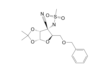 3-AMINO-5-O-BENZYL-3-C-CYANO-3-DEOXY-1,2-O-ISOPROPYLIDENE-3-N-METHANESULFONYL-ALPHA-D-RIBOFURANOSE