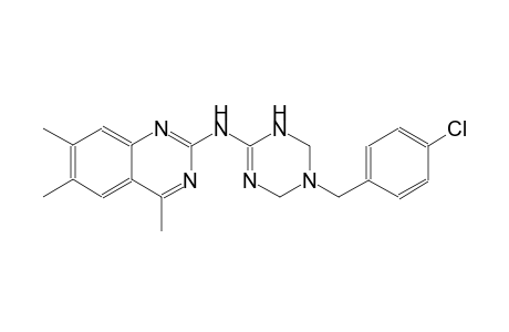 N-[5-(4-chlorobenzyl)-1,4,5,6-tetrahydro-1,3,5-triazin-2-yl]-4,6,7-trimethyl-2-quinazolinamine