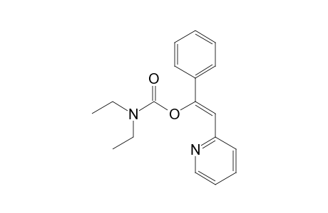 (Z)-1-N,N-Diethylcarbamoyloxy-1-phenyl-2-(2"-pyridyl)ethene