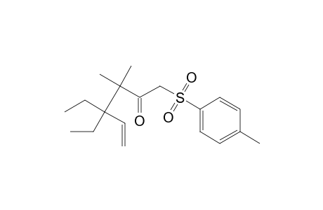 3,3-Dimethyl-4,4-diethyl-1-((4-methylphenyl)sulfonyl)-5-hexen-2-one
