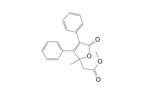 2-Furanacetic acid, 2,5-dihydro-2-methyl-5-oxo-3,4-diphenyl-, methyl ester