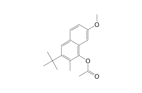 3-(1,1-Dimethylethyl)-7-methoxy-2-methyl-1-naphthalenol acetate