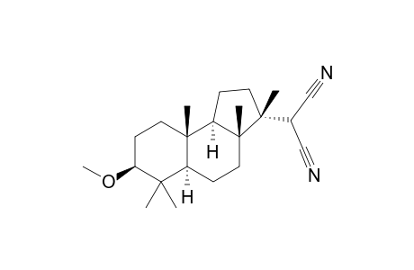 2-[(3R,3aR,5aR,7S,9aR,9bR)-7-methoxy-3,3a,6,6,9a-pentamethyl-2,4,5,5a,7,8,9,9b-octahydro-1H-benz[e]inden-3-yl]malononitrile