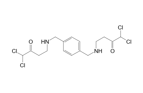 2-Butanone, 4,4'-[1,4-phenylenebis(methyleneimino)]bis[1,1-dichloro-