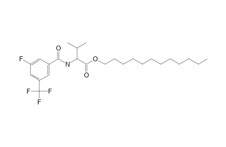 L-Valine, N-(3-fluoro-5-trifluoromethylbenzoyl)-, dodecyl ester