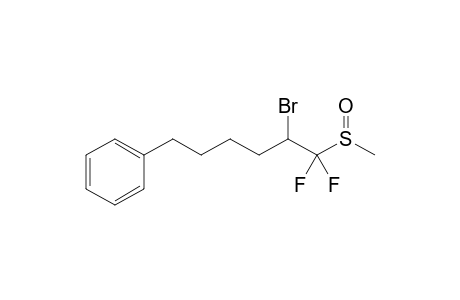 [5-bromanyl-6,6-bis(fluoranyl)-6-methylsulfinyl-hexyl]benzene