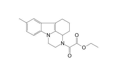 1H-Pyrazino[3,2,1-jk]carbazole-3-acetic acid, 2,3,3a,4,5,6-hexahydro-8-methyl-.alpha.-oxo-, ethyl ester