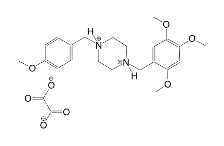 1-(4-methoxybenzyl)-4-(2,4,5-trimethoxybenzyl)piperazinediium oxalate