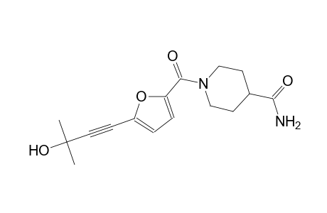 1-[5-(3-hydroxy-3-methyl-1-butynyl)-2-furoyl]-4-piperidinecarboxamide
