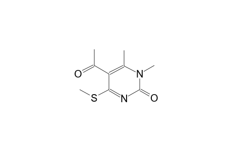 5-Acetyl-1,6-dimethyl-4-(methylthio)-2-pyrimidinone