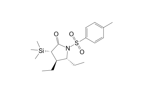 (3S,4R,5R)-4,5-diethyl-1-(4-methylphenyl)sulfonyl-3-trimethylsilyl-pyrrolidin-2-one