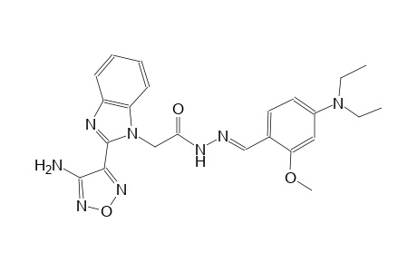 1H-benzimidazole-1-acetic acid, 2-(4-amino-1,2,5-oxadiazol-3-yl)-, 2-[(E)-[4-(diethylamino)-2-methoxyphenyl]methylidene]hydrazide