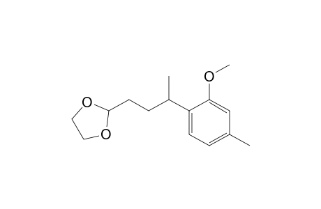 1,3-Dioxolane, 2-[3-(2-methoxy-4-methylphenyl)butyl]-