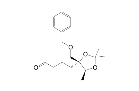 (4'R*,5'S*)-4-(2',2',5'-Triimethyl-4'-benzyloxymethyl-1',3'-dioxolan-4'-yl)butanal