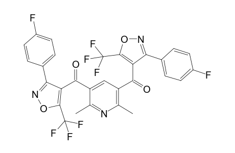 2,6-Dimethyl-3,5-bis[3-(4-fluoro-phenyl)-5-trifluoro-methyl-isoxazol-4-carbonyl]-pyridine