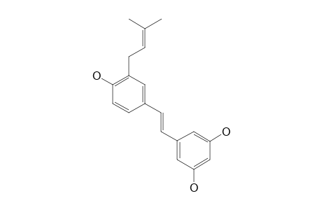 3-(.gamma.,.gamma.-dimethylallyl)-resveratrol