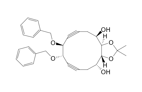 (3aR,4R,8S,9S,13R,13aR)-2,2-dimethyl-8,9-bis(phenylmethoxy)-6,7,10,11-tetradehydro-3a,4,5,8,9,12,13,13a-octahydrocyclododeca[d][1,3]dioxole-4,13-diol