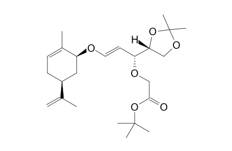 tert-Butyl 2-(((R,E)-1-((R)-2,2-dimethyl-1,3-dioxolan-4-yl)-3-(((1S,5S)-2-methyl-5-(prop-1-en-2-yl)cyclohex-2-en-1-yl)oxy)allyl)oxy)acetate