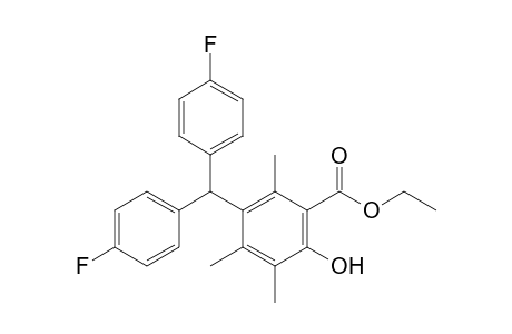 Ethyl 3-(bis(4-fluorophenyl)methyl)-6-hydroxy-2,4,5-trimethylbenzoate