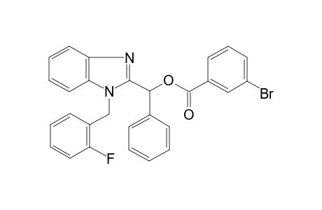 3-Bromo-benzoic acid [1-(2-fluoro-benzyl)-1H-benzoimidazol-2-yl]-phenyl-methyl ester