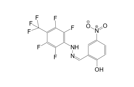 2-hydroxy-5-nitrobenzaldehyde [2,3,5,6-tetrafluoro-4-(trifluoromethyl)phenyl]hydrazone