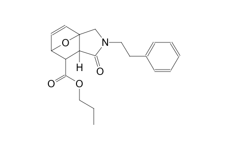 propyl (1S,5R,7R)-4-oxo-3-(2-phenylethyl)-10-oxa-3-azatricyclo[5.2.1.0~1,5~]dec-8-ene-6-carboxylate