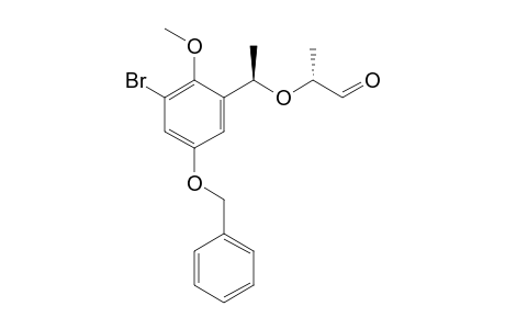 (.alpha.'R,2R)-2-(5'-Benzyloxy-3'-bromo-2'-methoxy-.alpha.'-methylbenzyloxy)propanal