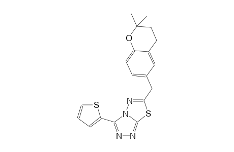 [1,2,4]triazolo[3,4-b][1,3,4]thiadiazole, 6-[(3,4-dihydro-2,2-dimethyl-2H-1-benzopyran-6-yl)methyl]-3-(2-thienyl)-