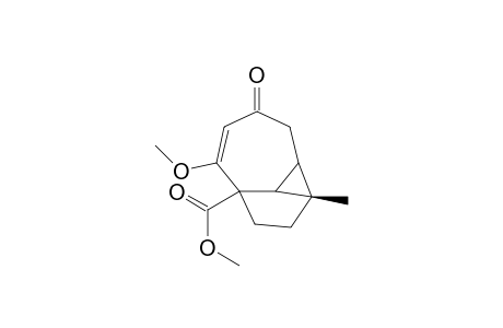 1-Carbomethoxy-2-methoxy-7b-methyl-tricyclo(4.3.1.0/7,10/)dec-2-en-4-one